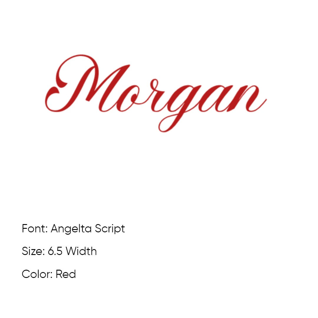 Custom name vinyl decal