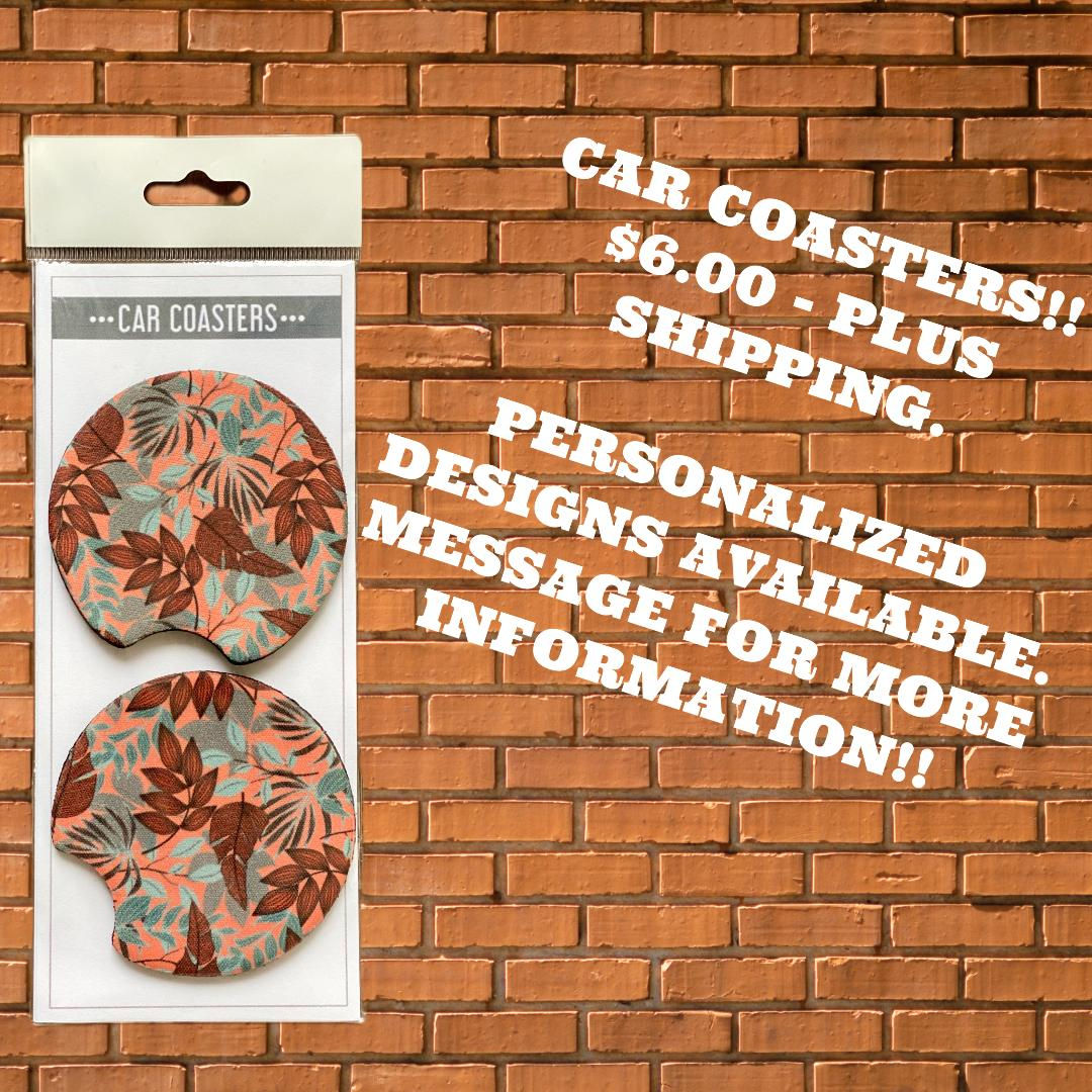 Set of car coasters