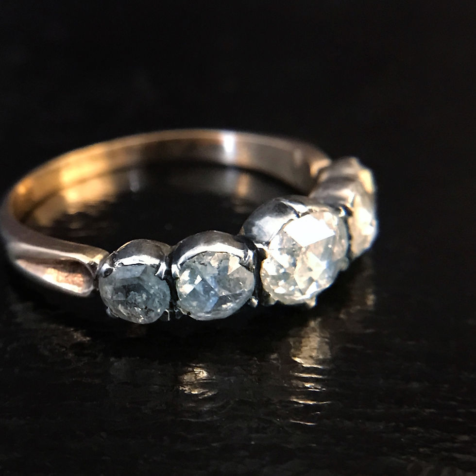Thumbnail: Georgian Diamond Five Stone Ring