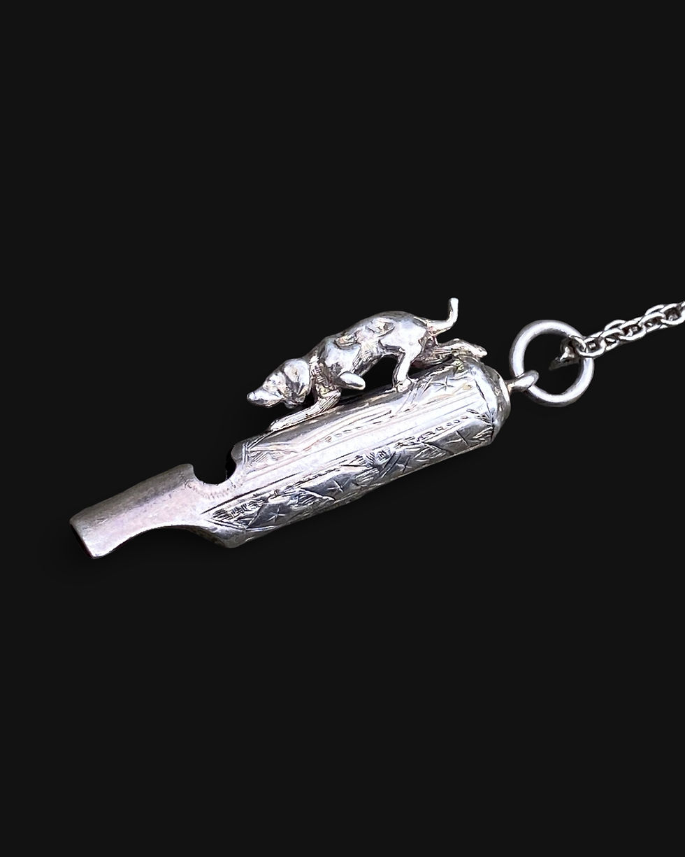 Thumbnail: Victorian Silver Hound Whistle