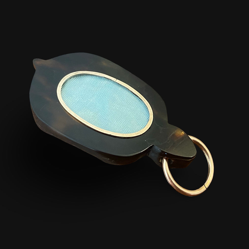 Thumbnail: Victorian Tortoise Pendant With Locket Back  