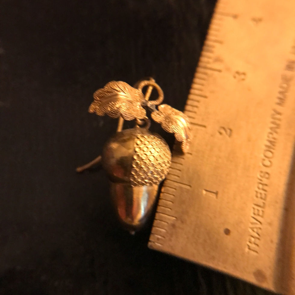 Thumbnail: Victorian Acorn Earrings 