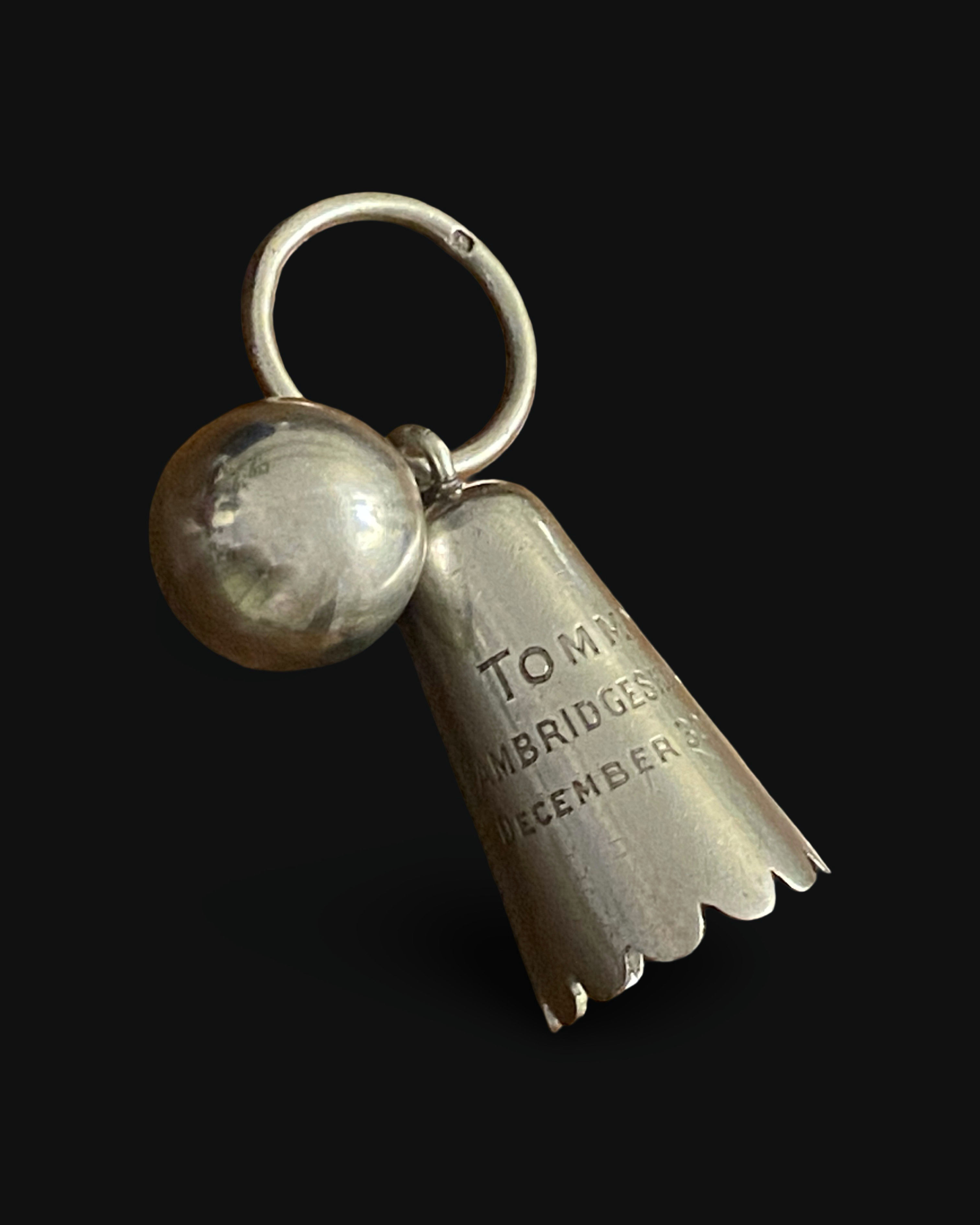 Victorian Silver Bell 'Tommy The Cambridgeshire Hounds'