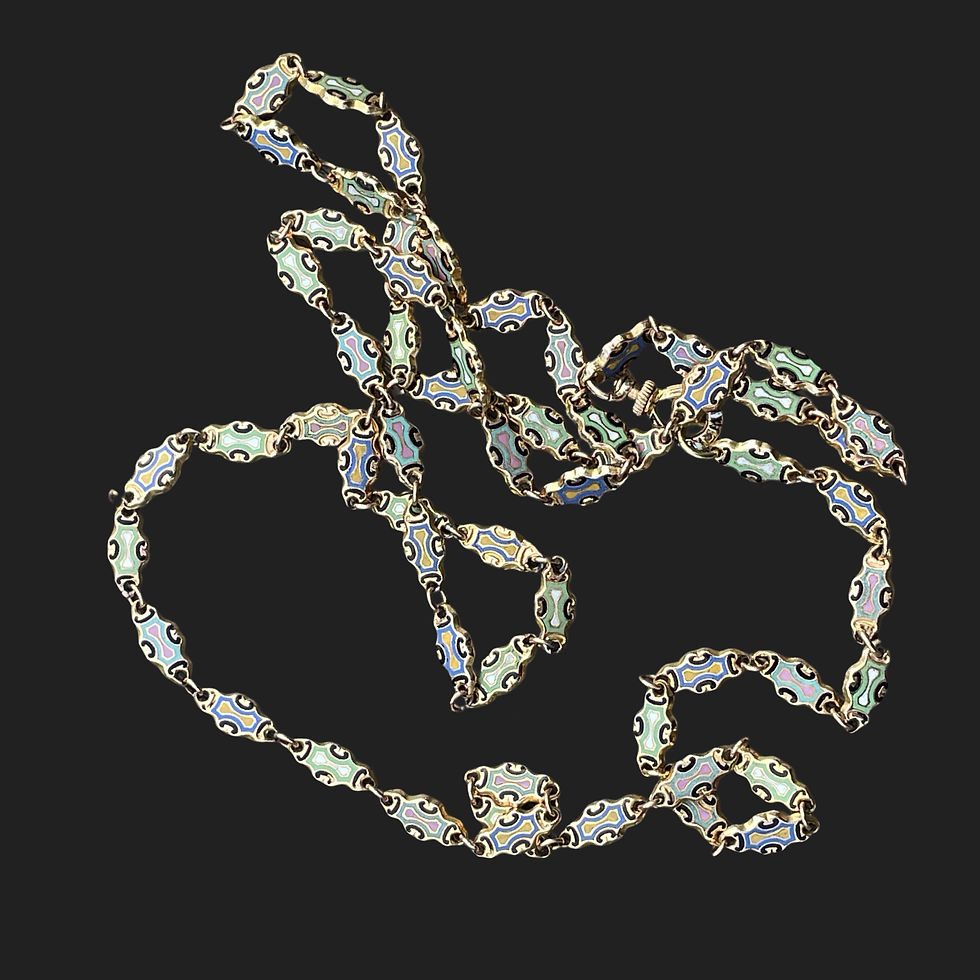 Thumbnail: Rare Swiss Enamel Chain