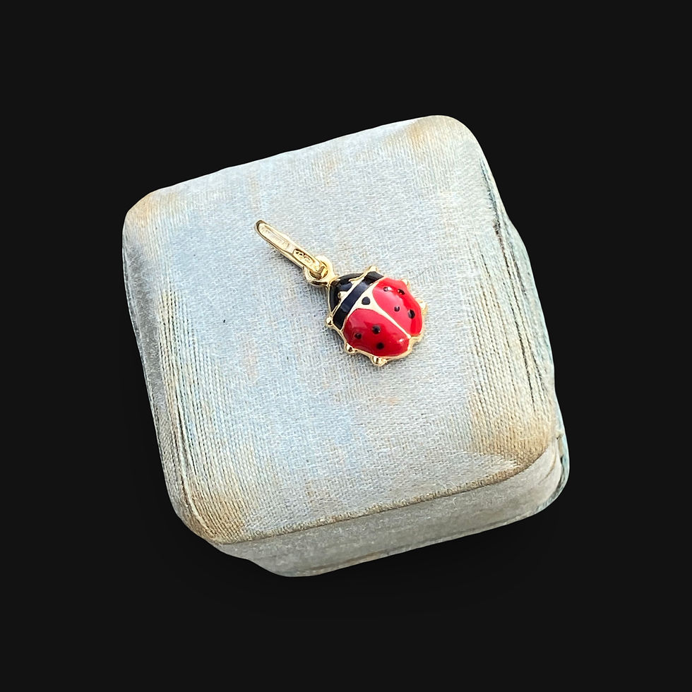Vintage 18 Carat Ladybird Charm