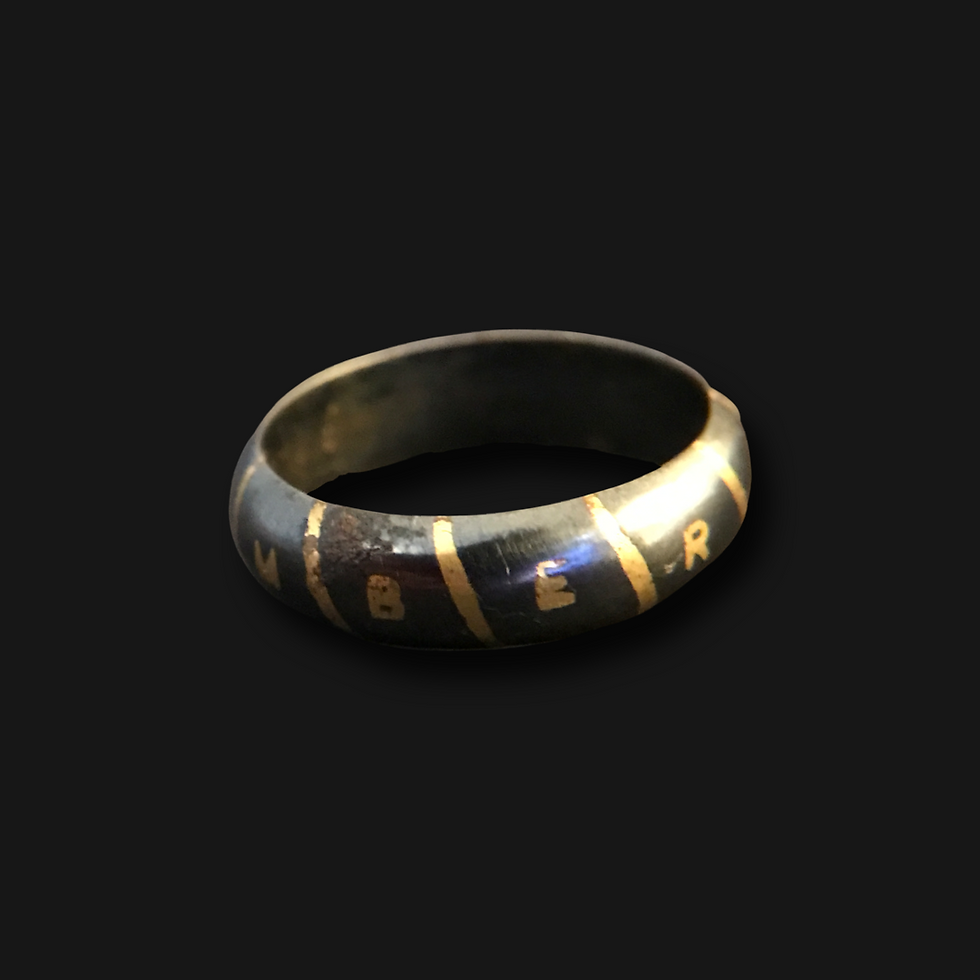 Thumbnail: Georgian Steel Remember Ring 