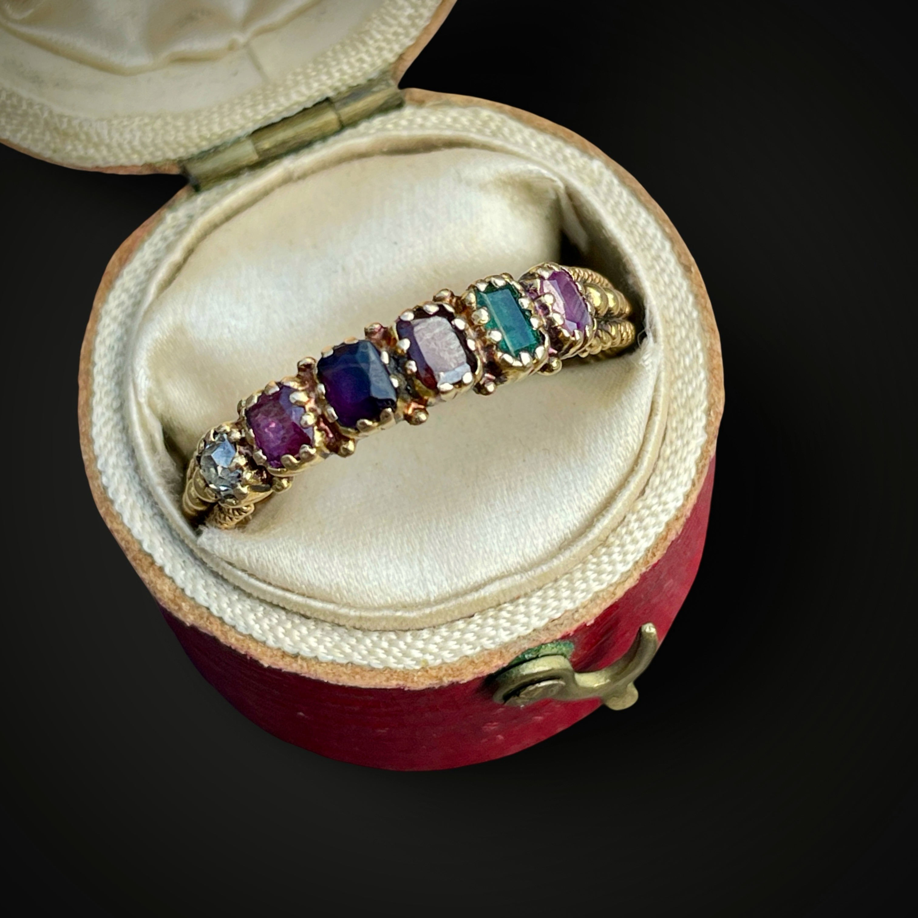 Georgian Acrostic Regard Ring