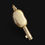 Thumbnail: Rare Lucky Bean Gold Charm With Hidden Bramah Key