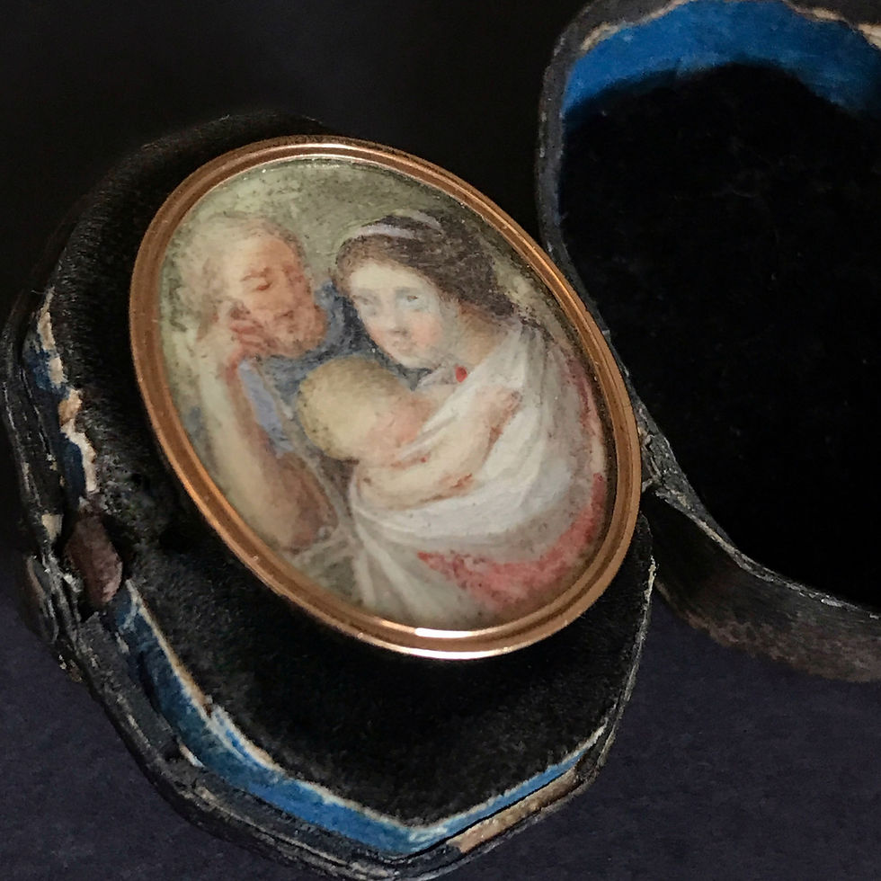 Thumbnail: Wonderful 18th Century Portrait Ring