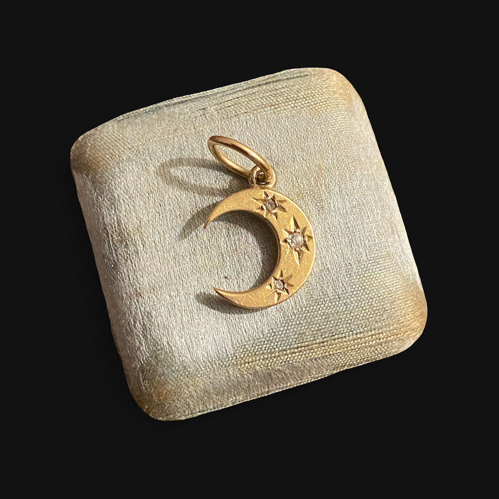 Thumbnail: Mini Diamond Crescent Pendant 