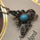 Thumbnail: Antique Diamond And Turquoise Butterfly/Bug Pendant