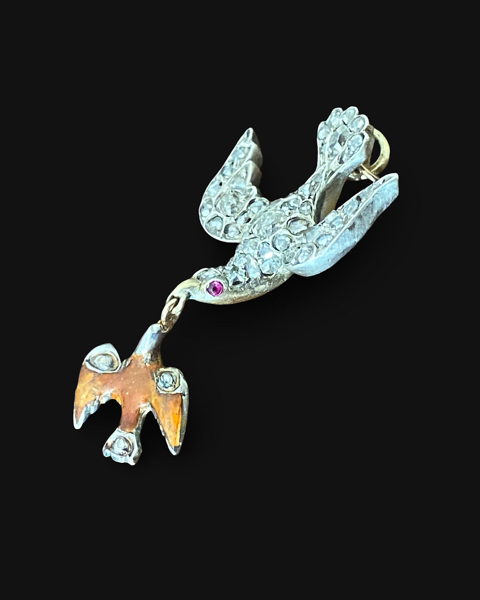 Thumbnail: Antique Double Diamond Dove