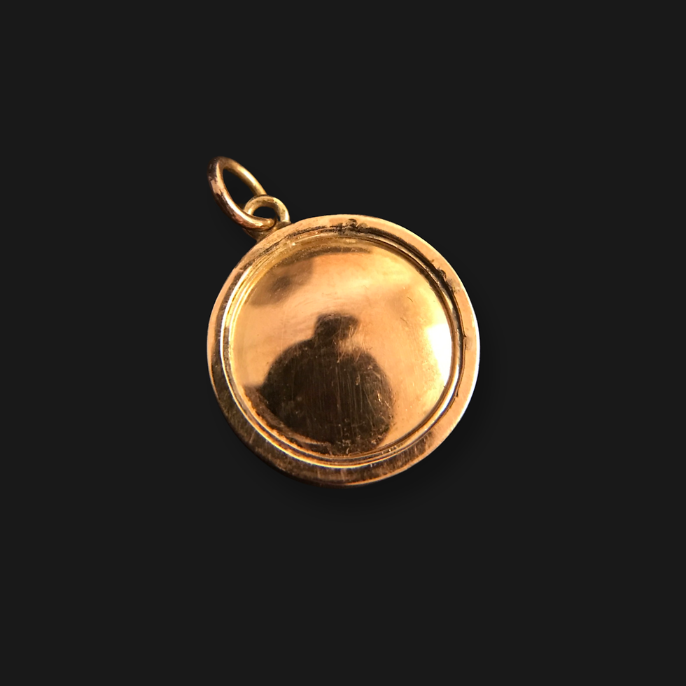 Thumbnail: Early Victorian Cherub Riding A Dolphin Charm