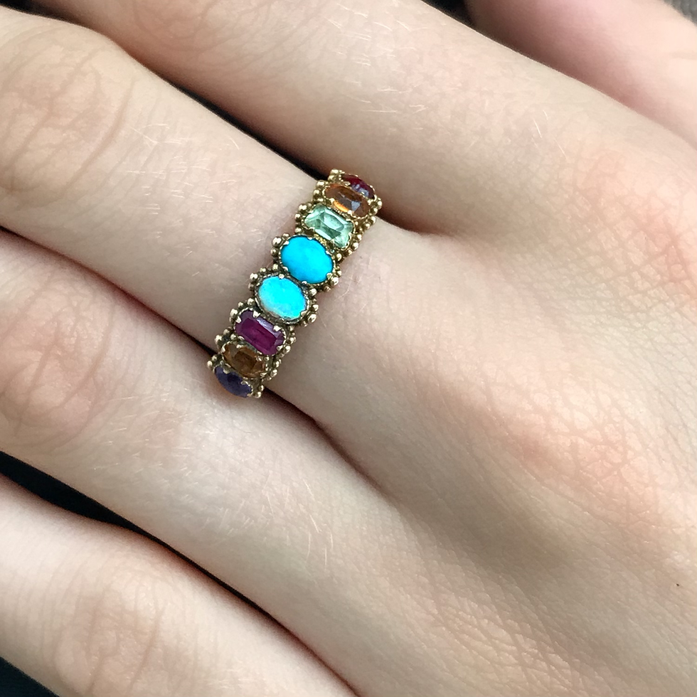 Thumbnail: Georgian Harlequin Ring 