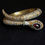 Thumbnail: 19th Century White Enamel Snake Bracelet With Garnet And Diamonds