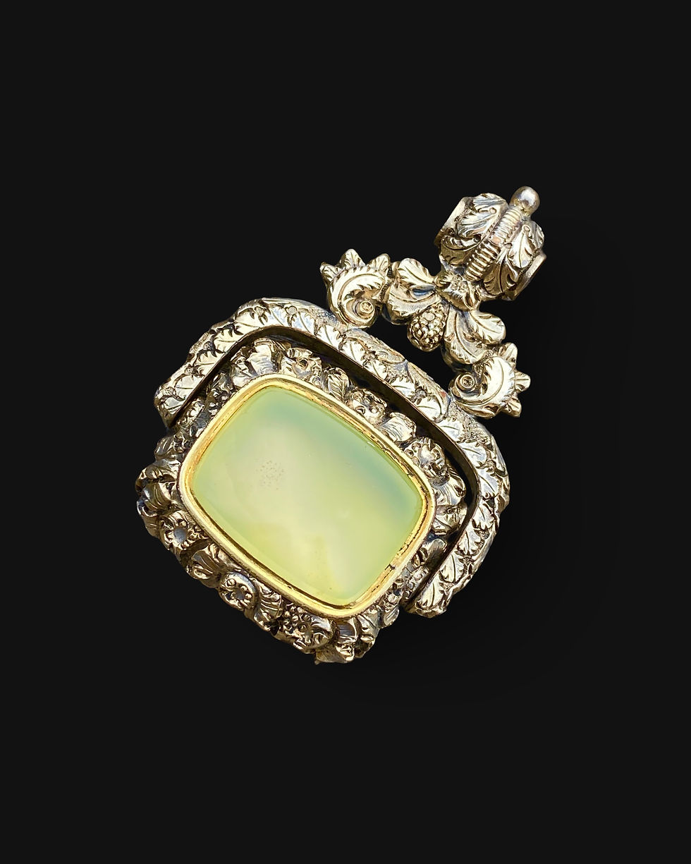 Thumbnail: Regency Spinner Fob With Recumbent Hound 
