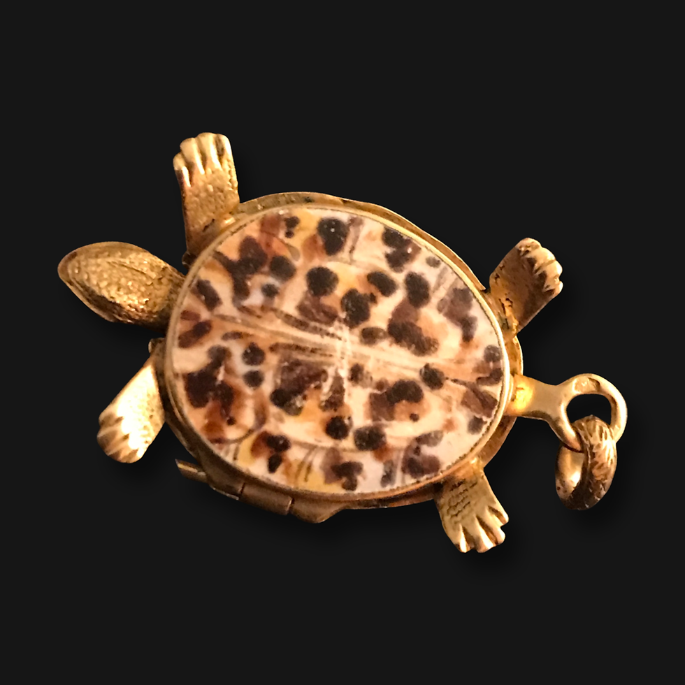 Thumbnail: Rare Early 19th Century Tortoise Viniagrette