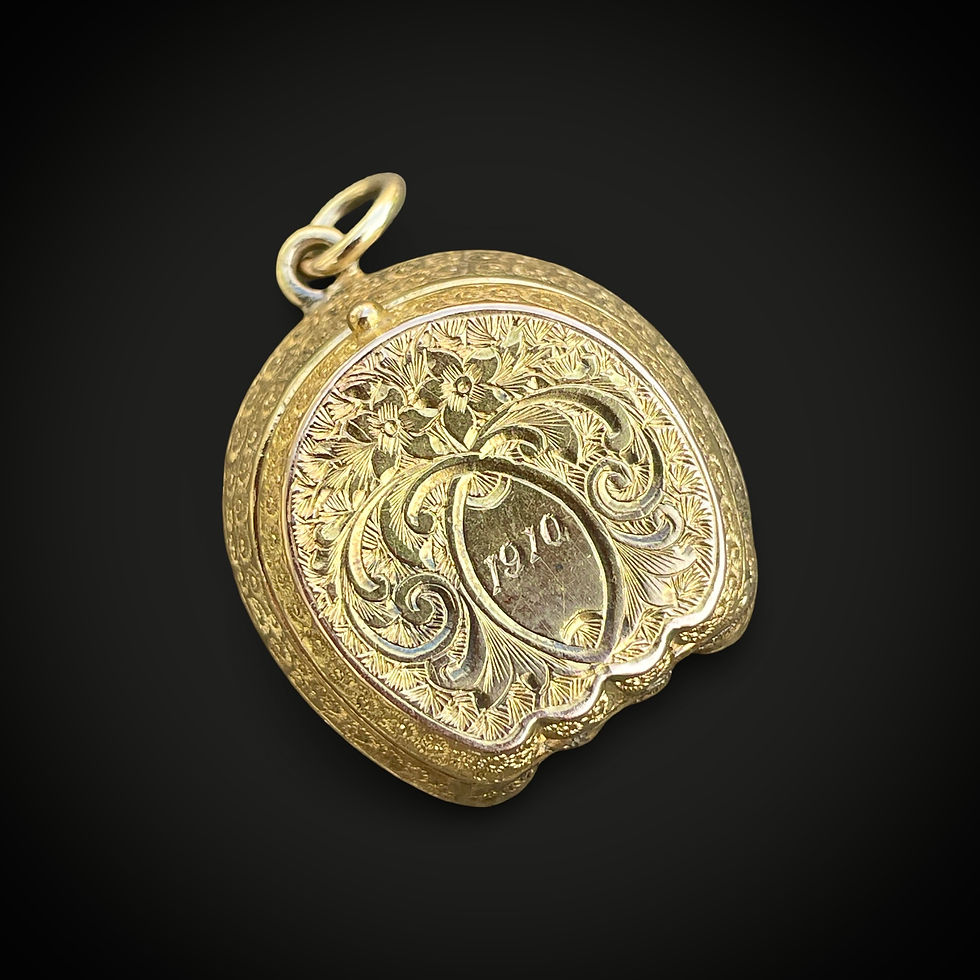 Thumbnail: Beautiful 15 Carat Horseshoe Locket 