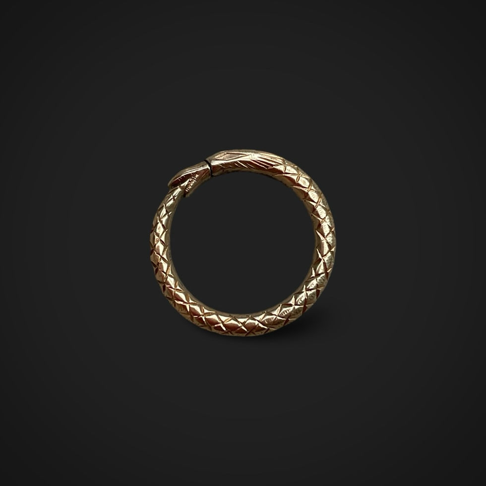 Thumbnail: Mini 18 Carat Ouroboros Split Ring 