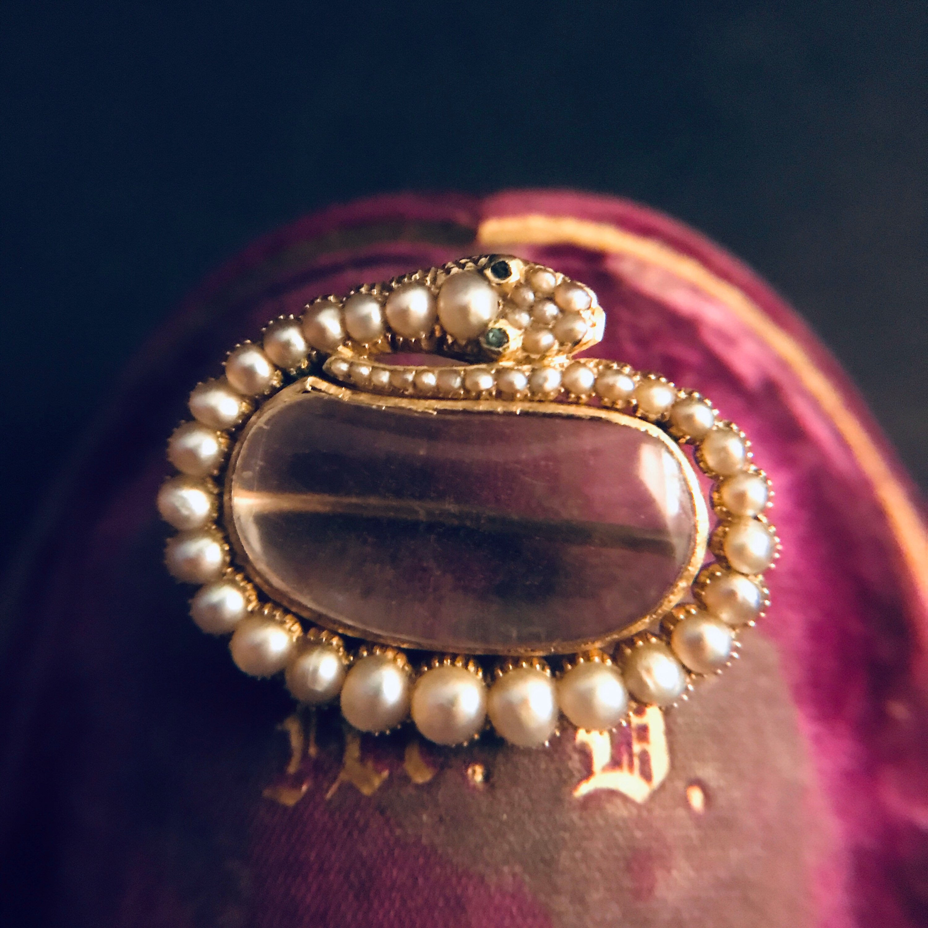 Georgian Snake Brooch With Bloomsbury Group Provenance