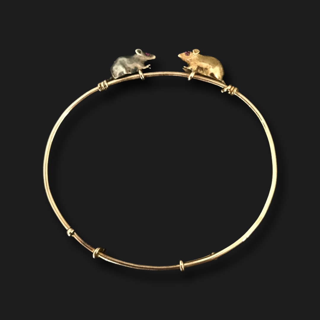 Rare Victorian Mouse Bracelet 