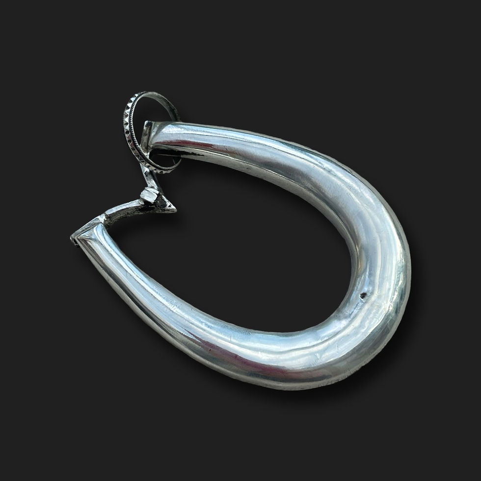 Thumbnail: Large Antique Paste Horseshoe Pendant