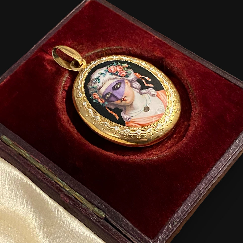 Thumbnail: Fine Mid 19th Century Masquerade Locket