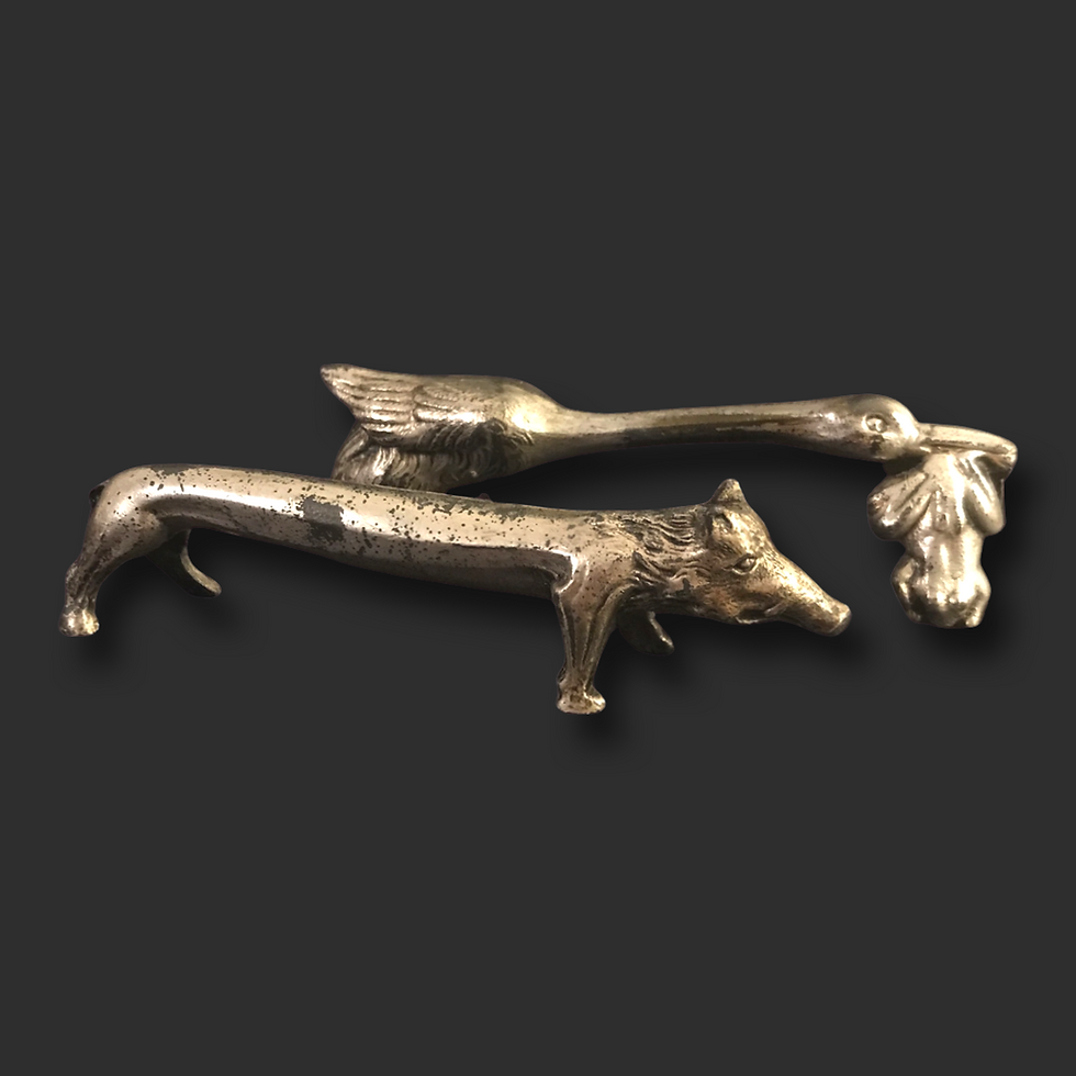 Thumbnail: Antique Animal Knife Rests 