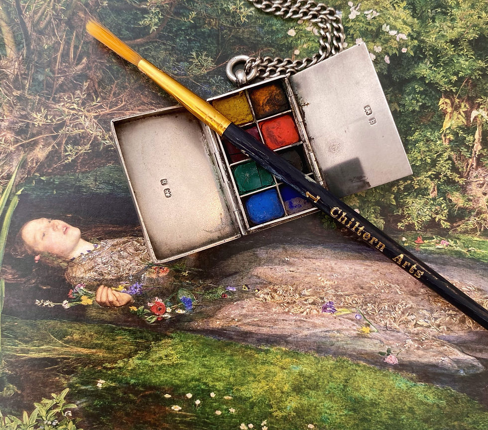 Thumbnail: Antique Silver Watercolour Locket