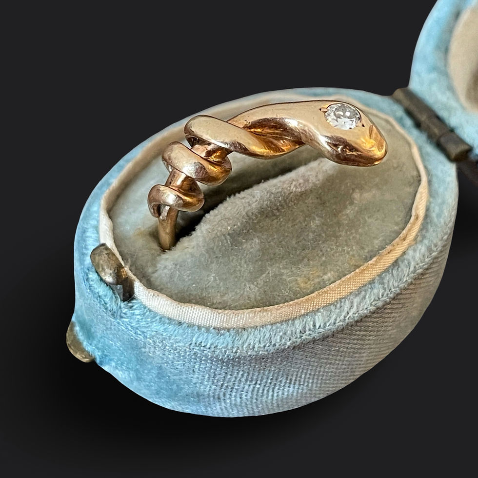 Thumbnail: Antique Coiled Snake Ring