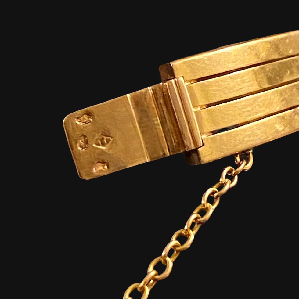 Thumbnail: Antique French Diamond Bangle 