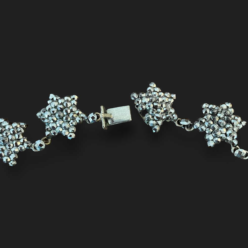 Thumbnail: Antique Cut Steel Star Collar 