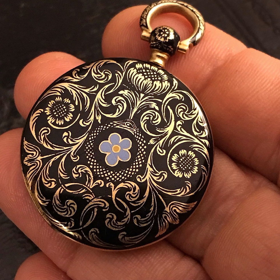 Thumbnail: Rare Ouroboros Enamelled Locket 1838