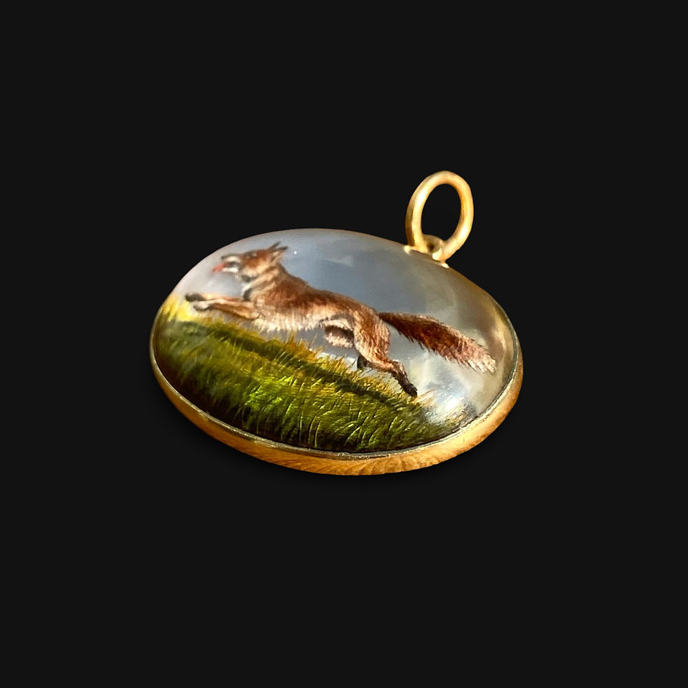 Thumbnail: Running Fox Essex Crystal Pendant