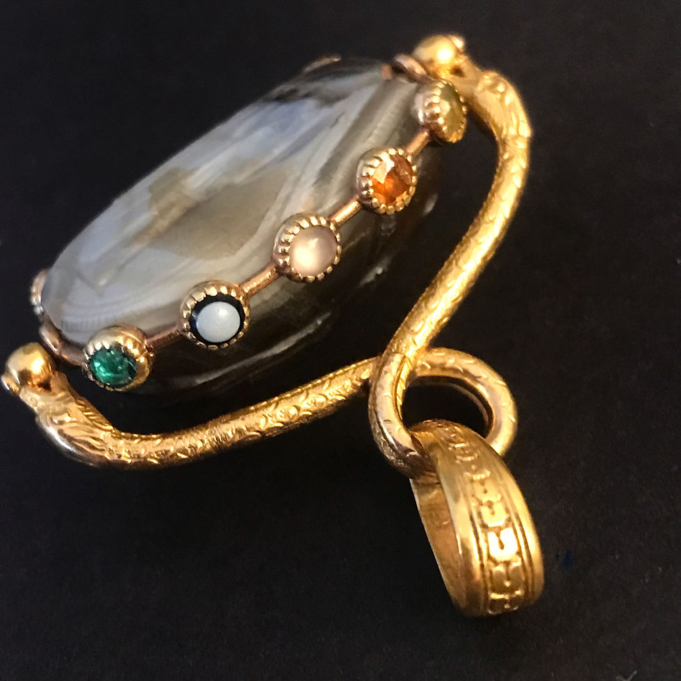 Thumbnail: Outstanding Harlequin Snake Spinner Fob