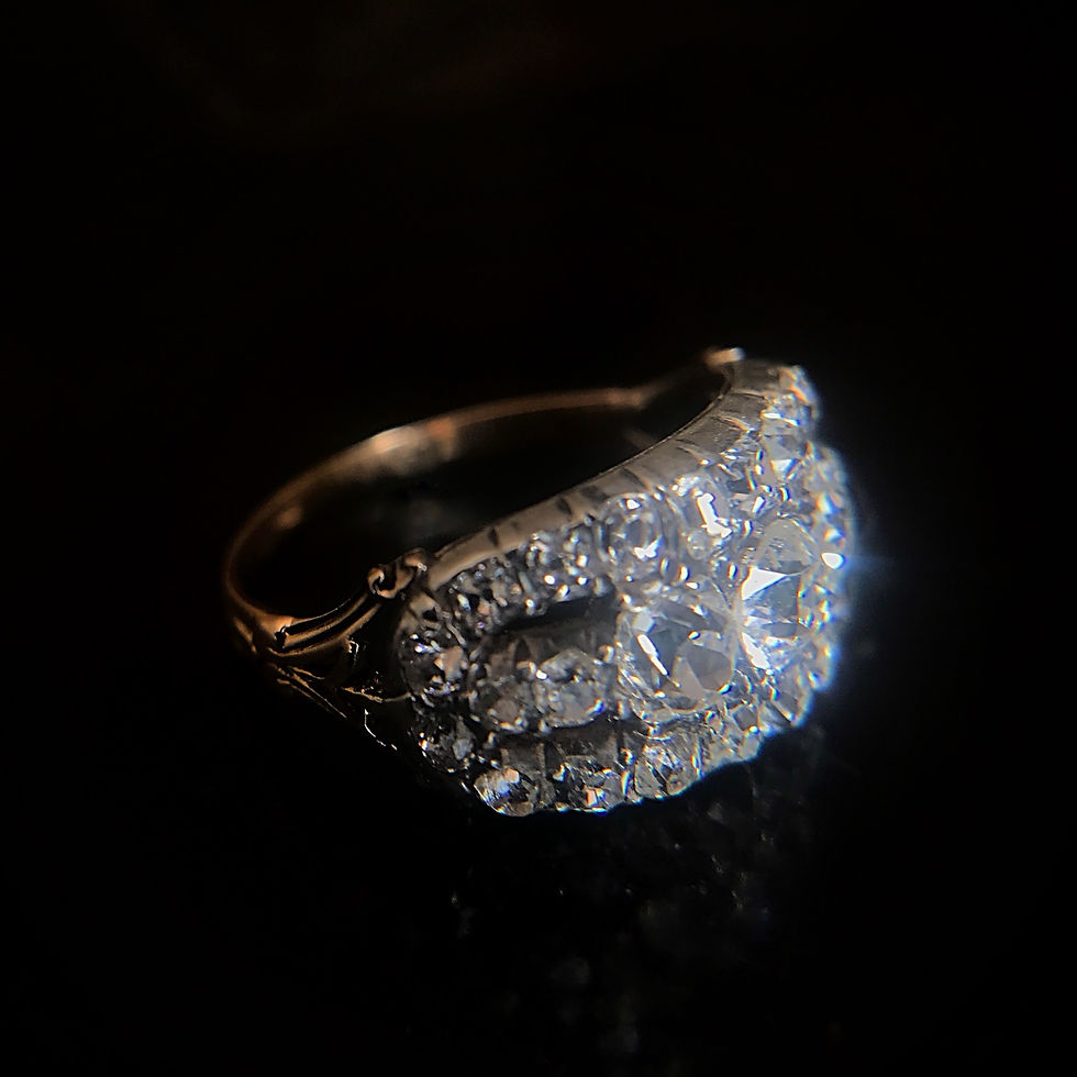 Thumbnail: Victorian Old Cut Diamond Ring 