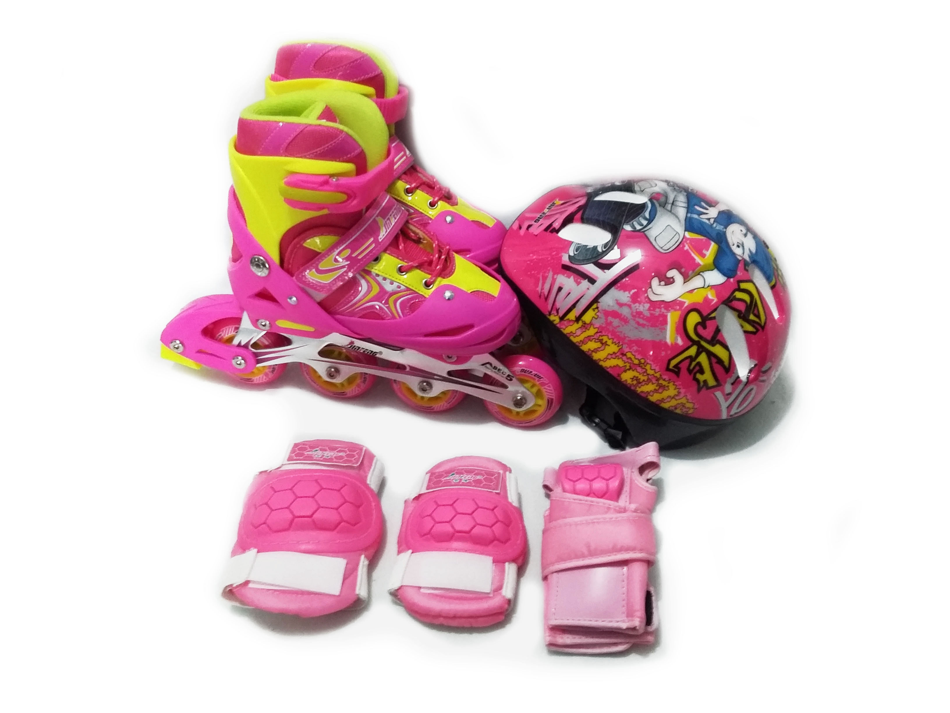Combo Patines Infantiles, mochila, casco y protecciones