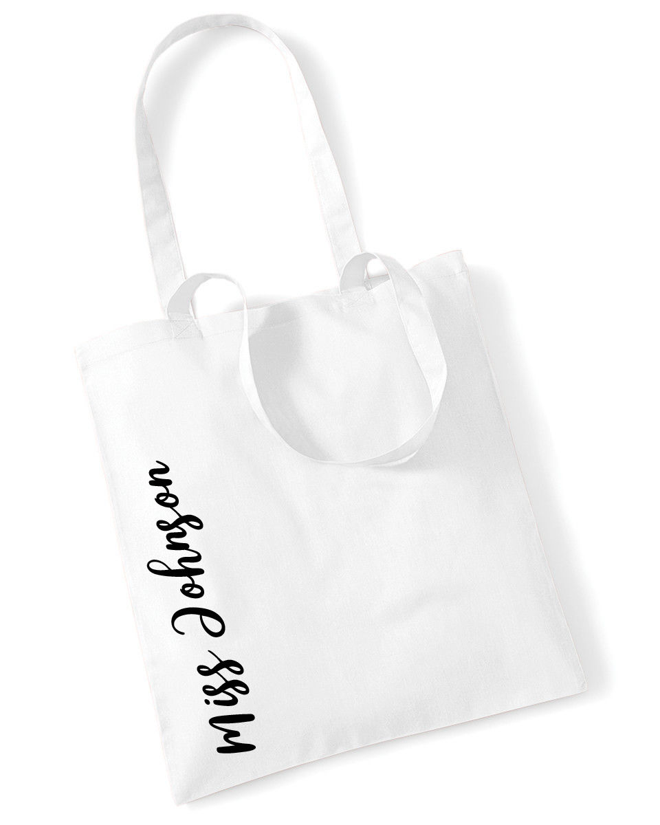 Thumbnail: Personalised Teacher or Teaching Assistant Tote Bag