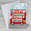 Thumbnail: Personalised Child's London Animal Bus Greeting Card