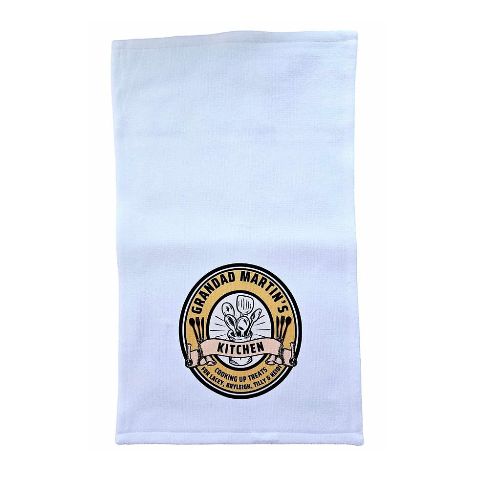 Personalised Decorative Kitchen Tea Towel Microfiber 50 x 30 cm
