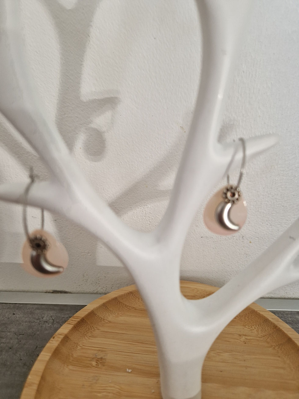 Miniature : Nacre rose lune argent