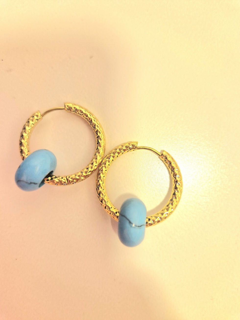 Miniature : Perle bleue veine