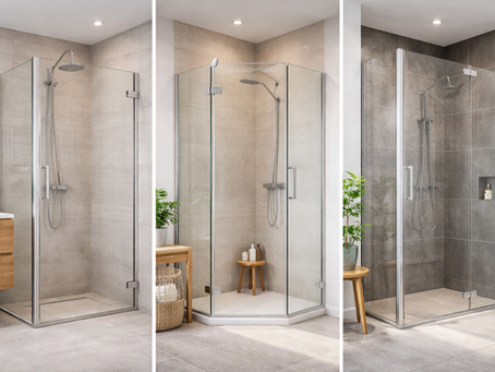 מקלחון פינתי, חזיתי או כנף? ההבדלים הקטנים שעושים הבדל גדול באיטום וביציבות