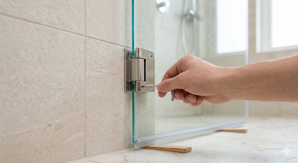 דלת מקלחון ששקעה: איך לכוון ולתקן בעצמכם (ומתי להחליף צירים)