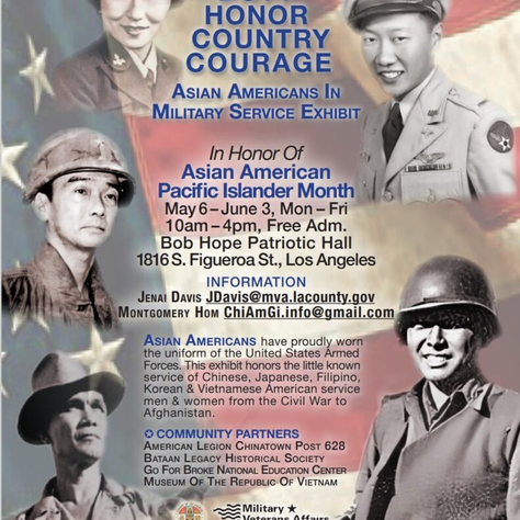 5/20/2024 NOAAV Attends Grand Opening of 'Unsung Heroes' AAPI Veterans Exhibit at Bob Hope Patriotic Hall
