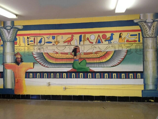 Mural at Benjamin Franklin High