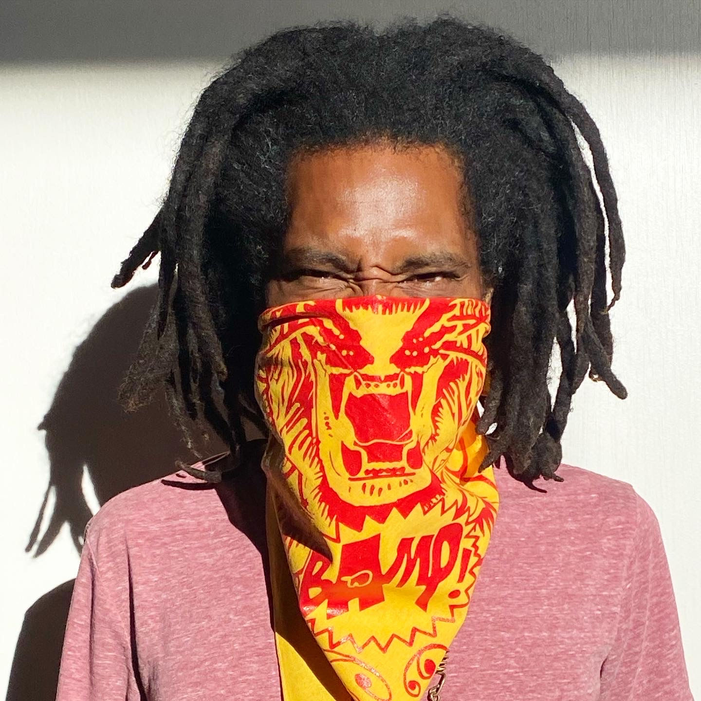 BAMP Bandana- Yellow with Red