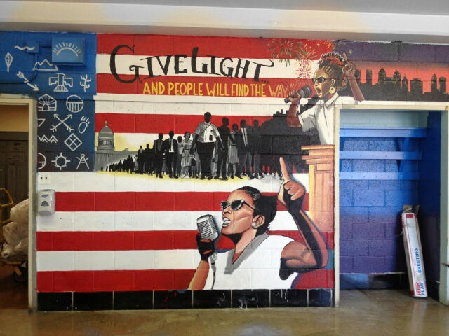 Mural at Ben Franklin High School