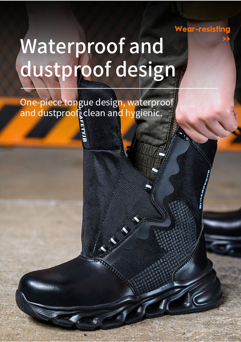 Thumbnail: Work Sneakers Steel Toe Shoes Men Safety Shoes New Puncture-Proof Work Shoes Boo