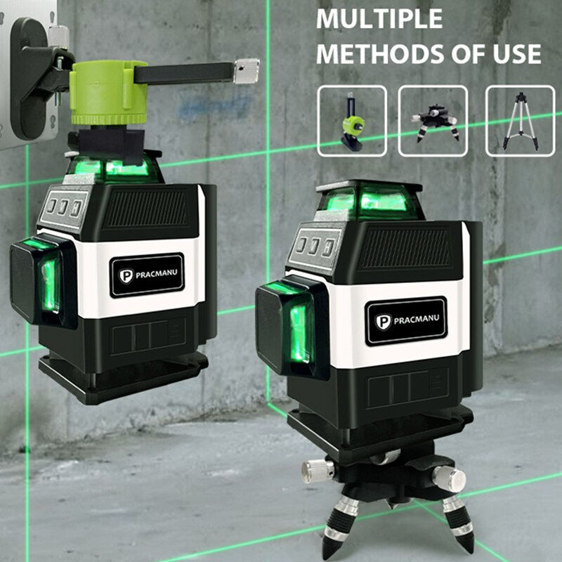 Thumbnail: Pracmanu Mini 16 Lines Laser Level 4D Self-Leveling 360 Horizontal and Vertical 